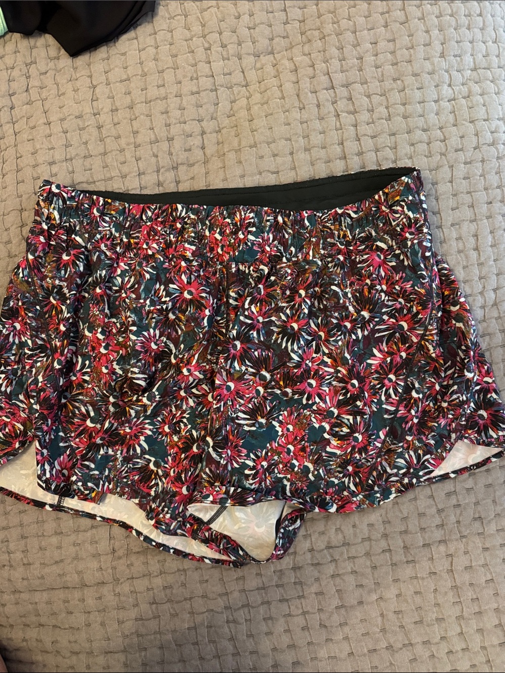 lululemon athletica Floral Athletic Shorts - Pink & Teal